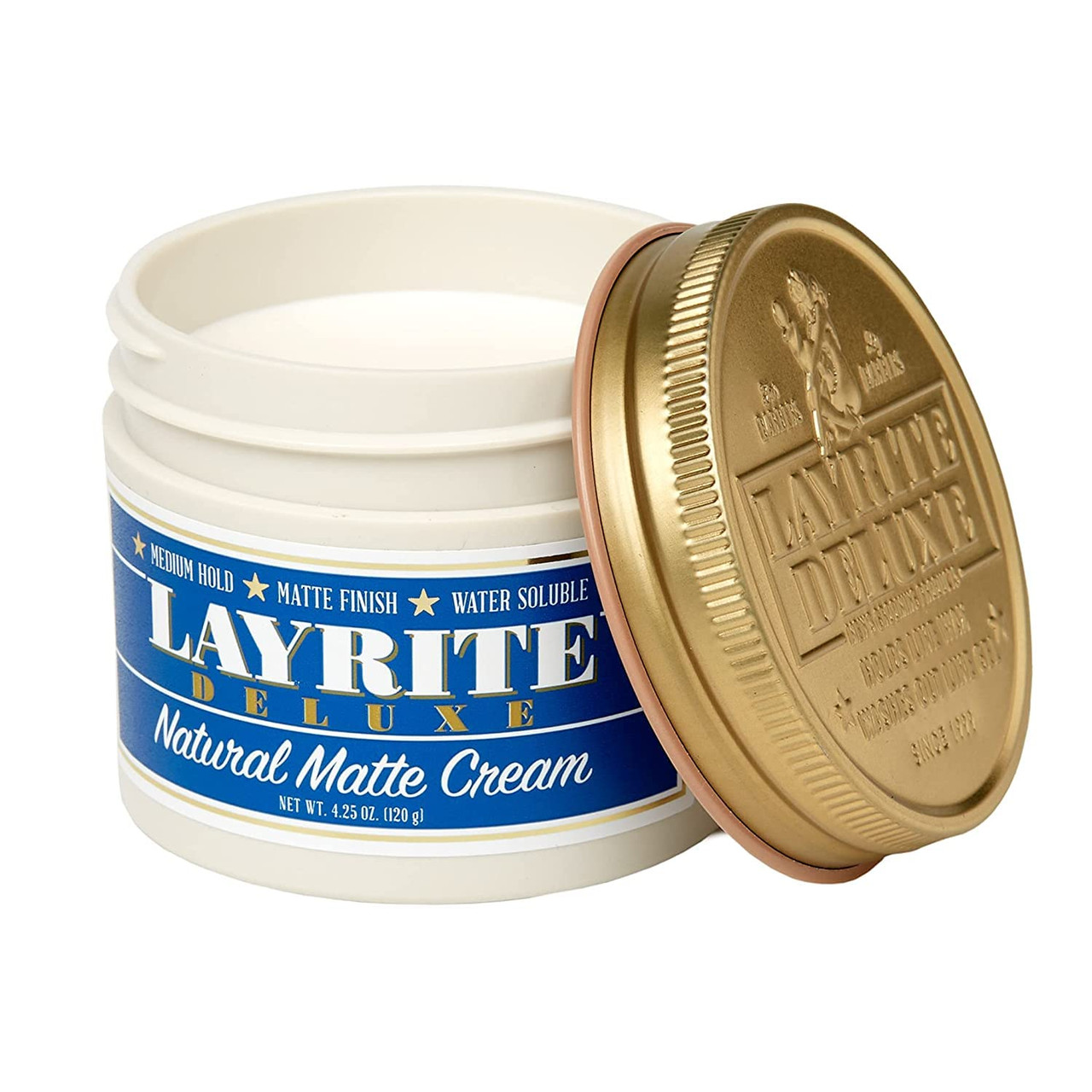 Layrite Natural Matte Cream 4.25 oz - Barber Salon Supply