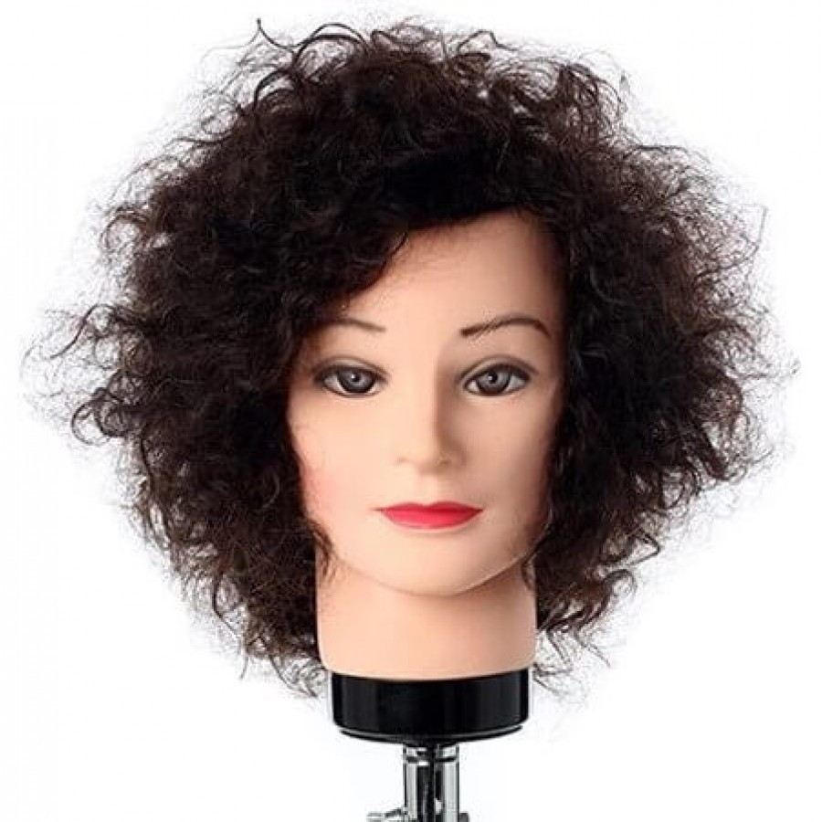 Hair Mannequin Tanya 100 Human Curly Hair Barber Salon Supply