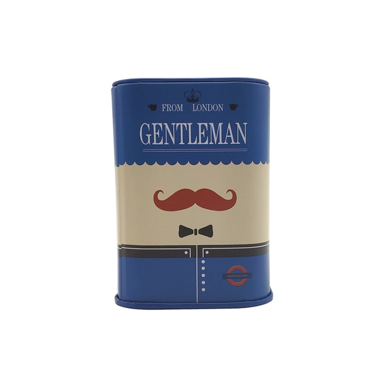 Container for Disposable Razor Blades Retro Blue - Barber Salon Supply