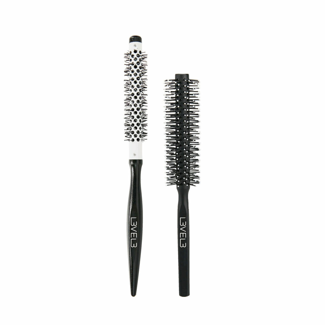 L3VEL3 Wooden Round Brush Set 2pk - Barber Salon Supply