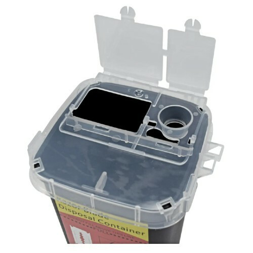 Black Ice Razor Blade Disposal Container - Barber Salon Supply