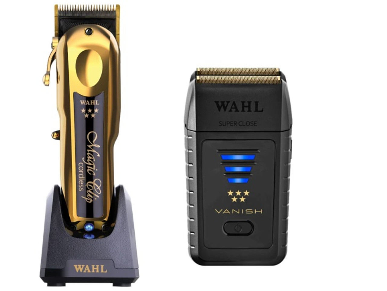 Wahl Gold Magic Clip Cordless & Vanish Shaver Duo - Barber Salon