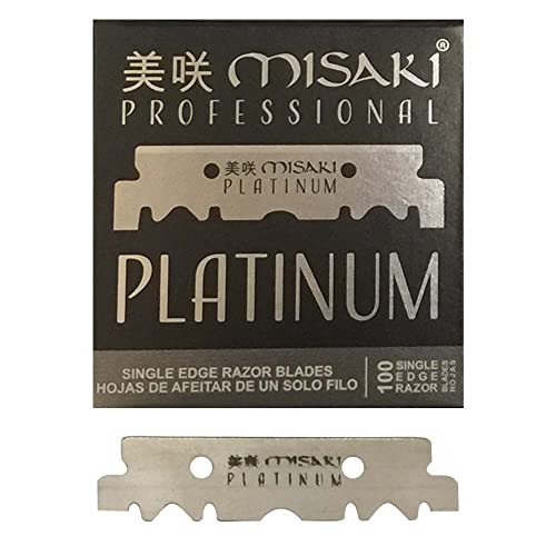 Misaki Professional Platinum Blade 100ct - Barber Salon Supply