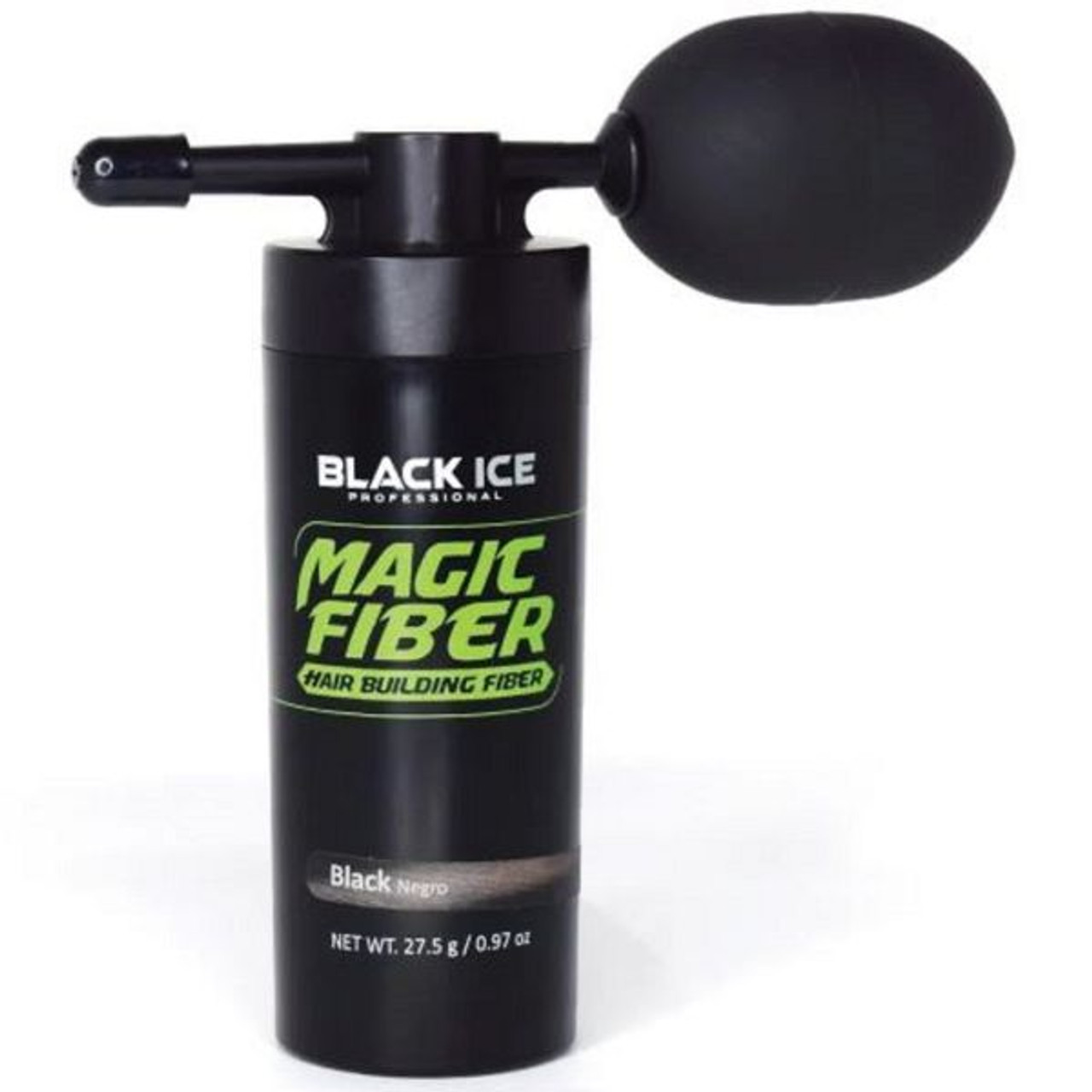 Black Ice Hair Building Fiber - Black