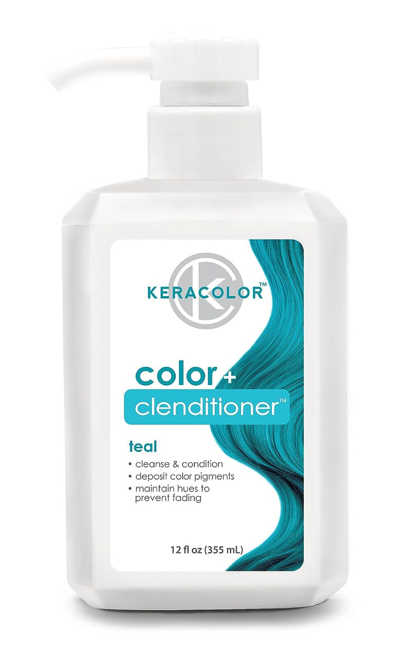 Keracolor Color + Clenditioner Teal 12oz - Barber Salon Supply