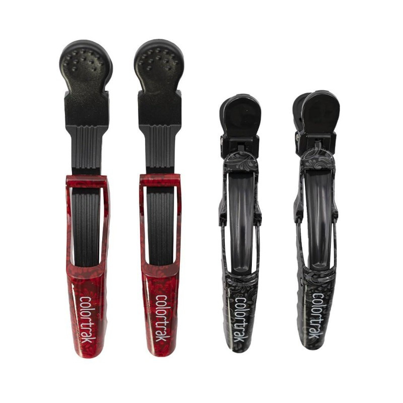 ColorTrak Gothica Croc Clips 4 Pack - Barber Salon Supply