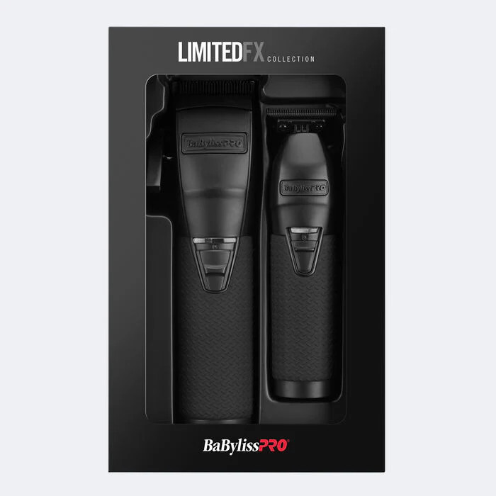 BaBylissPRO LimitedFX Clipper and Trimmer Collection - Matte Black