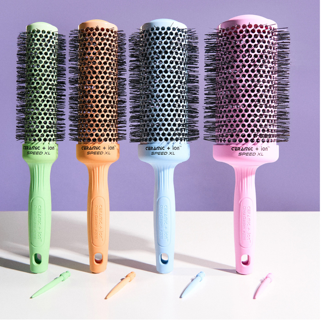 Olivia Garden Blossom Ceramic + Ion Speed Brush XL 1 3/4