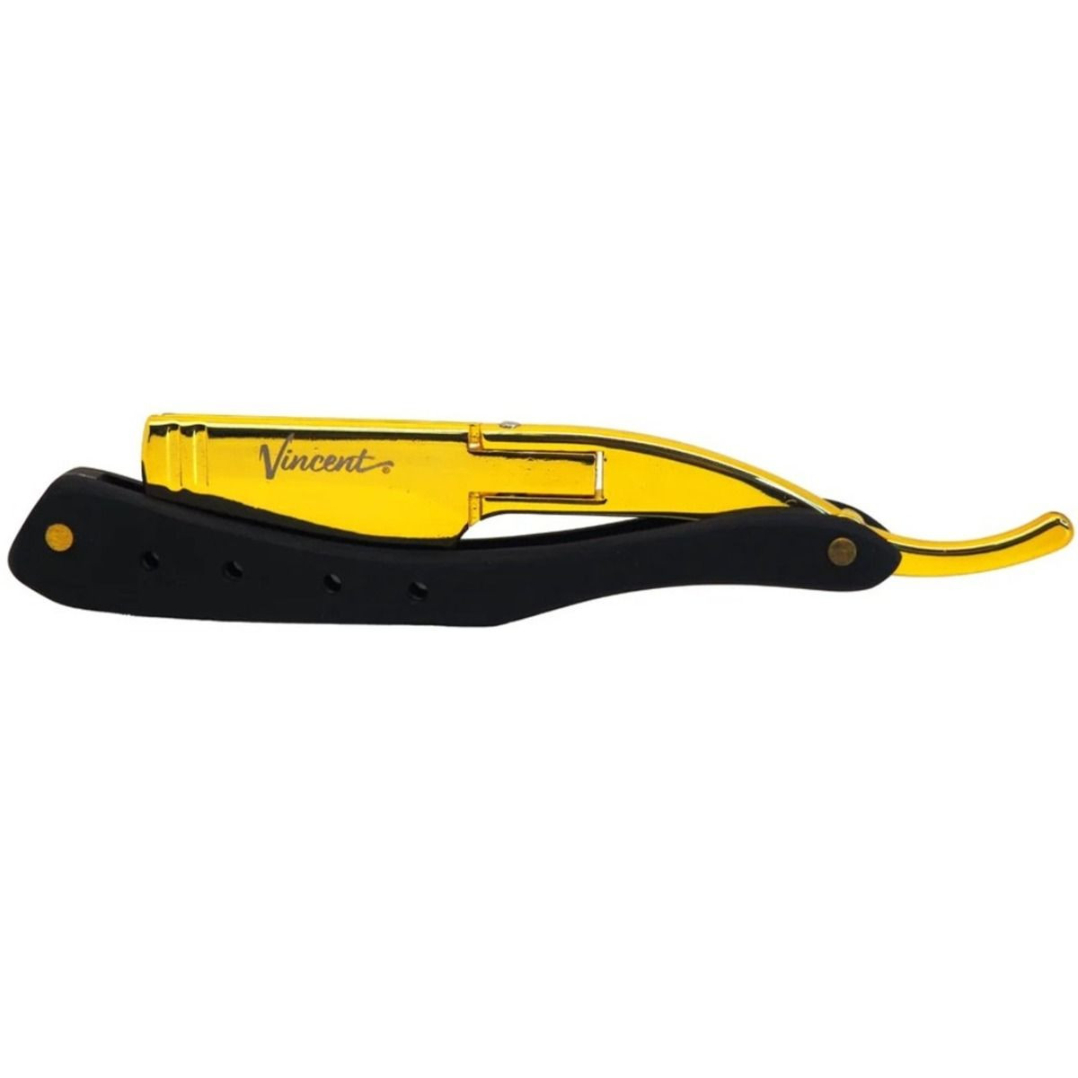 Vincent Flip Razor Gold & Black - Barber Salon Supply