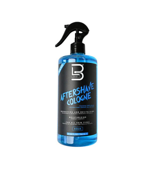 L3VEL3 After Shave Aqua Cologne 25.36 oz - Barber Salon Supply