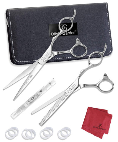 Olivia Garden Silk Cut Pro - Beyond Pink 5 Shear and Thinner - 1 kit