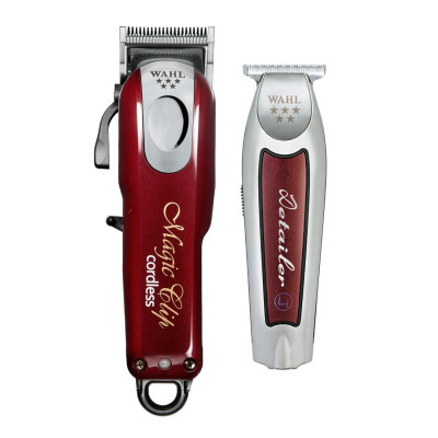 Wahl Cordless Magic Clipper and Cordless Detailer Li Trimmer Combo - Barber  Salon Supply
