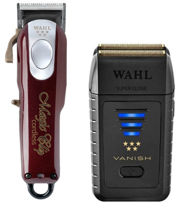 Wahl Gold Cordless Magic Clip, Gold Cordless Detailer Trimmer & Vanish