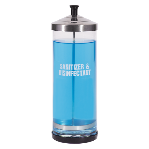 Scalpmaster Glass Sanitizing Jar 39oz (SCLP-SC-551) Scalpmaster Glass Sanitizing Jar 39oz (SCLP-SC-551)