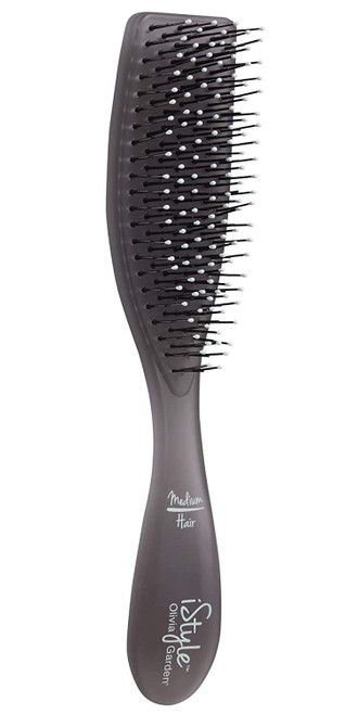Olivia Garden iStyle Compact Styling Brush for Thick Hair - Barber