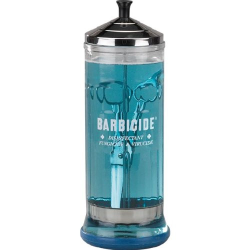 Barbicide Disinfectant Glass Jar (37 oz Capacity) ( BAR-JARGE-L)