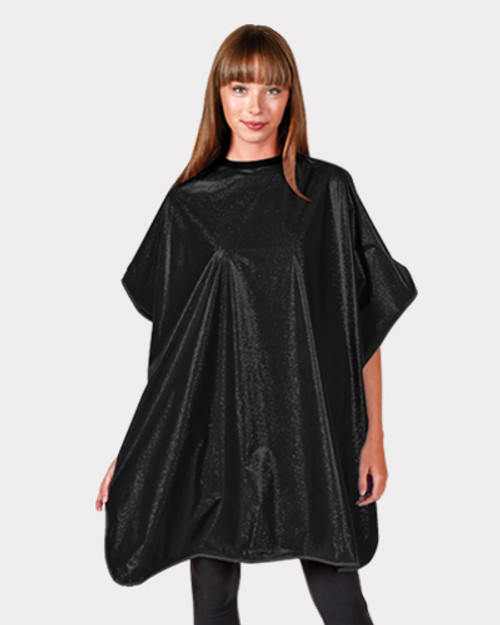 Betty Dain Black Solid Shampoo Cape