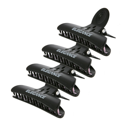 Elegance Hair Claw Clips 4 Pack Barber Salon Supply