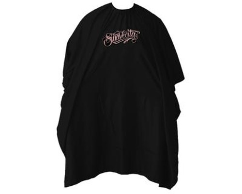 Suavecita Script Logo Black Barber Cape