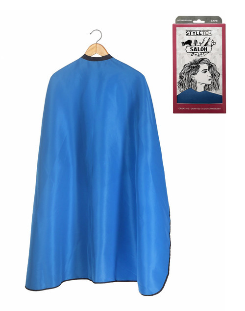 Styletek Blue Cutting/Styling Salon Cape - Barber Salon Supply