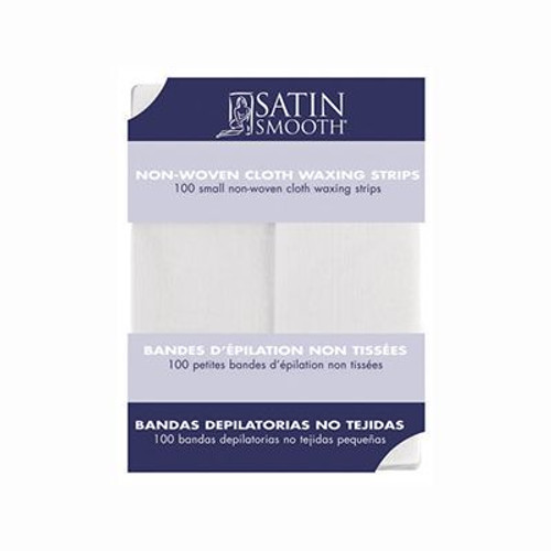 Satin Smooth Small Non-Woven Cloth Waxing Strips 100 Pack