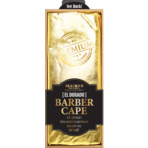 The Shave Factory Premium Barber Cape LV Black/Gold – Barber Supply & Co.