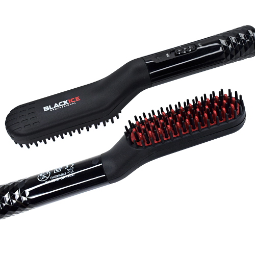 Black Ice Professional Beard Straightening Brush (BIC211B) 
