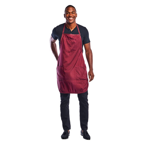 Betty Dain Premier Barber Apron with Top Pocket Burgundy