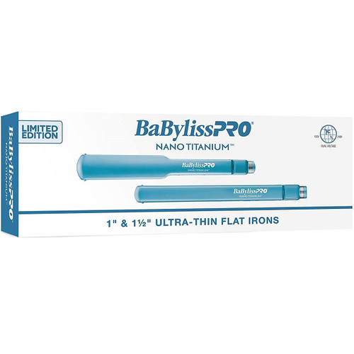 BaBylissPRO Limited Edition Nano Titanium 1" & 1 1/2" Ultra Thin Flat Irons Set