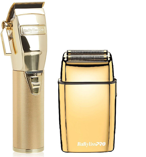 BaBylissPRO GoldFX Boost Clipper & FX Shaver Duo - Barber