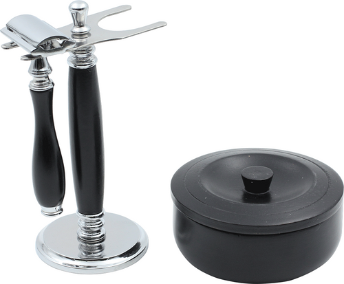 Moreville Shaving Razor Set Black, Safety Razor, safety Razor Stand, Shaving Bowl , barber shaving set   