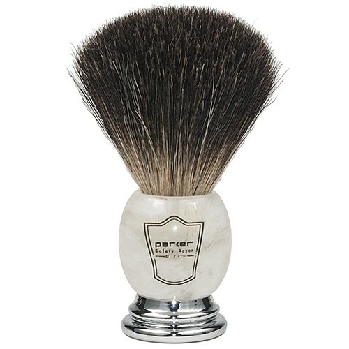  Parker Marbled Ivory Badger Shaving Brush