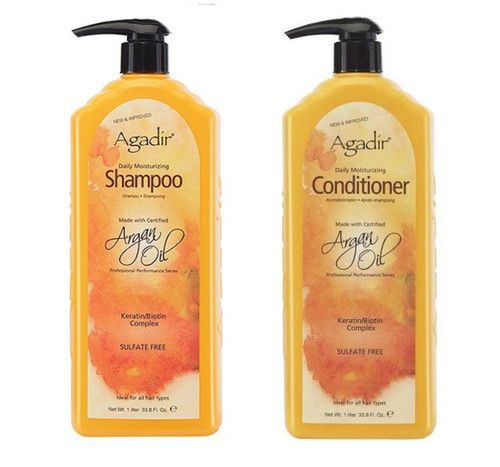  Agadir Argan Oil Daily Moisturizing Shampoo and Conditioner 