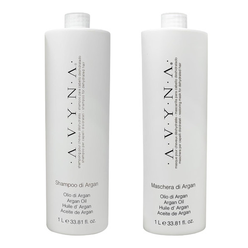  Avyna Shampoo & Conditioner Set With Argan Oil for Dry Dehydrated Hair, & Treated Hair 33.81 Oz