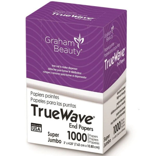 Graham Beauty Super Jumbo True Wave End Paper 3" x 4.25"