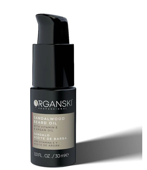 Organski Professional Sandalwood Beard Oil – 1 FL oz (30ml) 