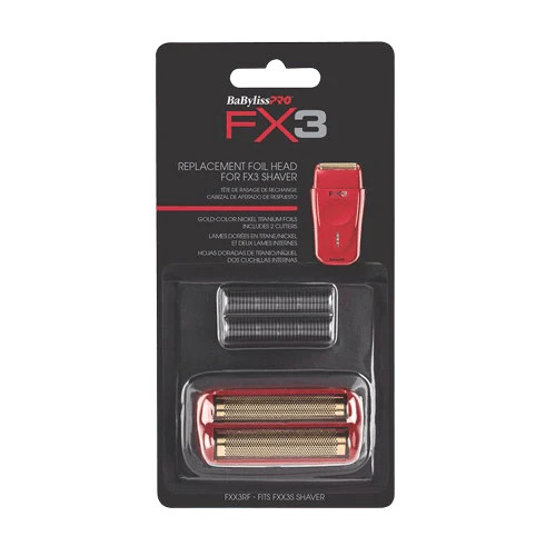 BaBylissPRO FX3 Red Shaver Replacement Foil and Cutter (FXX3RF)