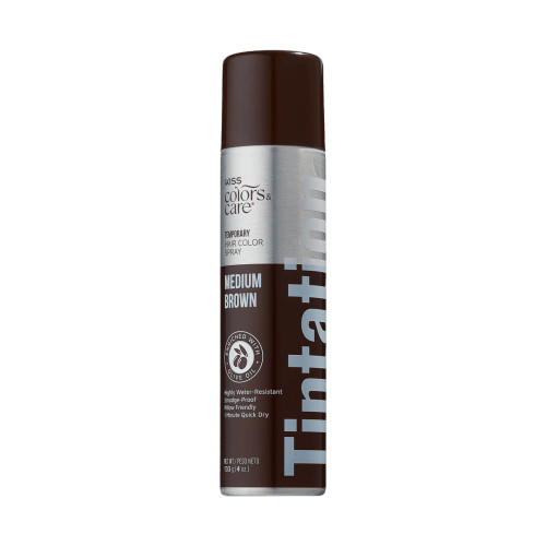 Kiss Tintation Temporary Hair Color Spray 2.5oz Medium Brown (TCS03)