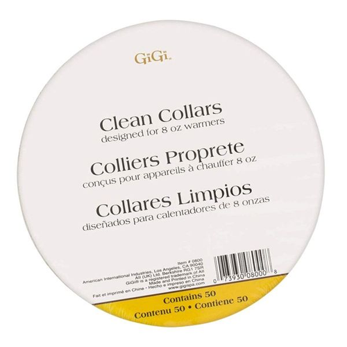  Gigi Clean Collars 8oz Wax 50ct (0800)