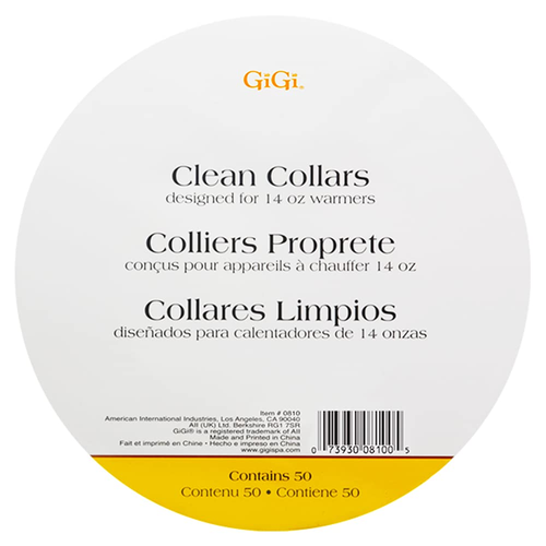 Gigi Clean Collars 14oz Wax 50ct (0810)