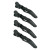 Colortrak Rubberized Croc Clips 4pk (CLTR-5400) 