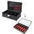 Just Case 6 Slot Removable Tray Barber Case Black/Red