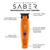 StyleCraft Limited Edition Orange Saber Cordless Metal Trimmer (SC421O)