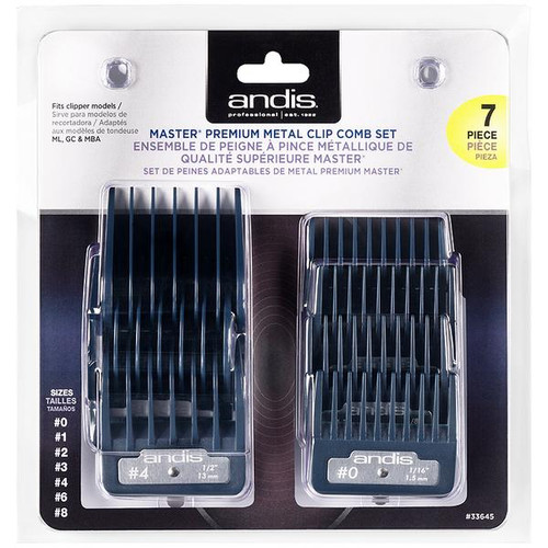 andis 8 piece large comb set
