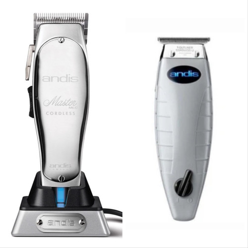 Andis Cordless Master Clipper and Cordless T Outliner Trimmer 