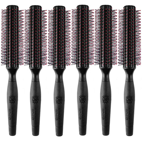 Cricket Professional Static Free 8 Row Round Haarbürste – Antistatische Rundbürste Für Glattes, Fliegendes Haare