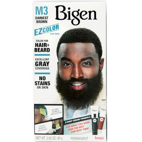 Bigen EZ Color For Men Hair Color For Hair & Beard 2.82 oz M3