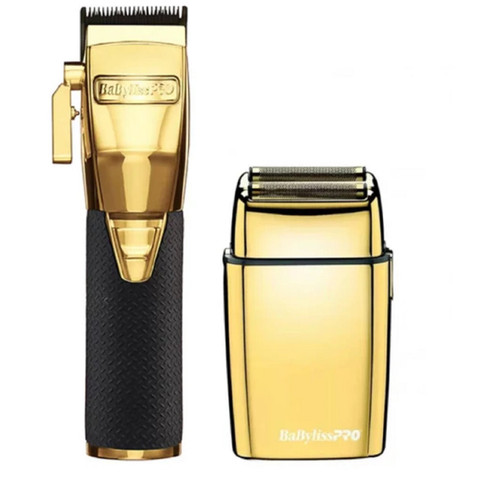 BaBylissPRO GoldFX Boost Clipper & FX Shaver Duo - Barber Salon Supply