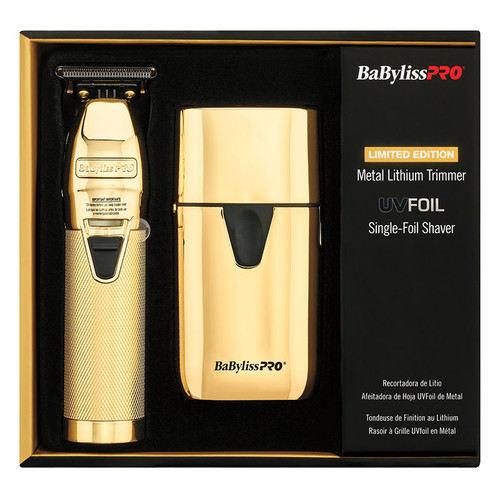 BaByliss PRO Limited Edition Gold FX Trimmer & UV Single-Foil