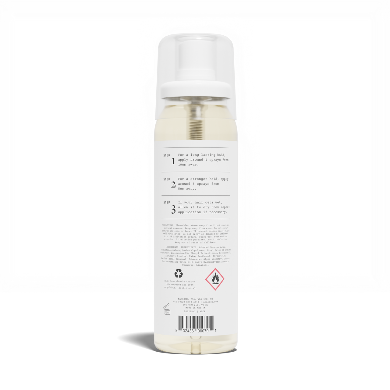 Nanogen Waterproof Fibre Locking Spray 100ml | Pharmacy2U